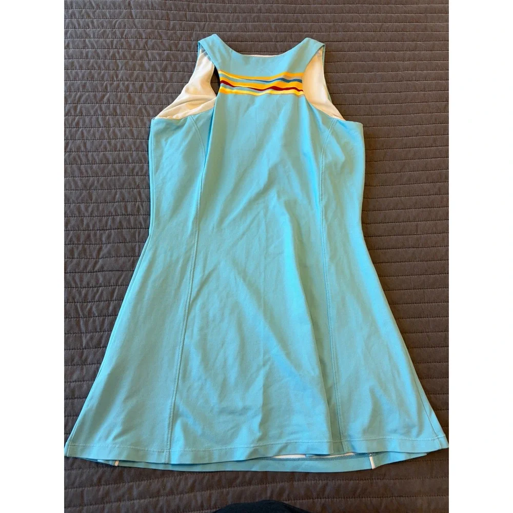 Fila Womens Light Blue Tennis Dress Racerback Built-in Size S Sporty Athletic - Picture 5 of 9